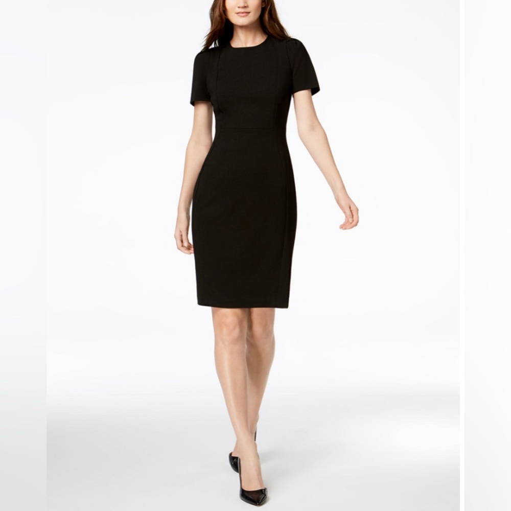 Calvin Klein sheath dress with cap sleeves